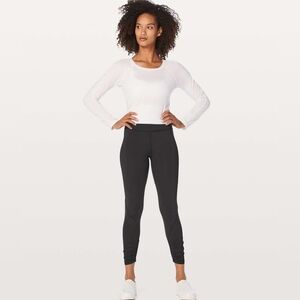 Lululemon Black Play Off The Pleats Tight *25" - Size 6